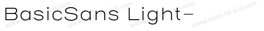 BasicSans Light字体转换